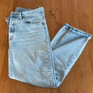Levi’s 501 wedgie - light denim - size 30